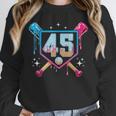 Baseball 45 Year Old Ice Cream Drip 45th Birthday Number 45 Unisex Sweatshirt Baseball 45 Year Old Ice Cream Drip 45th Birthday Number 45 Unisex Sweatshirt