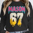 Baseball 6 7 Ice Cream Drip Number 67 Six Seven Meme Unisex Sweatshirt Baseball 6 7 Ice Cream Drip Number 67 Six Seven Meme Unisex Sweatshirt