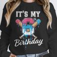Baseball 6 Year Old Ice Cream Drip 6th Birthday Boy Number 6 Unisex Sweatshirt Baseball 6 Year Old Ice Cream Drip 6th Birthday Boy Number 6 Unisex Sweatshirt