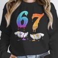Baseball 67 Ice Cream Drip Six Seven Boys Meme Unisex Sweatshirt