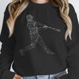 Baseball Batter Line Abstract Geometry Team Player Family Unisex Sweatshirt Baseball Batter Line Abstract Geometry Team Player Family Unisex Sweatshirt