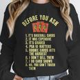 Baseball Card Collector Baseball Card Trading Unisex Sweatshirt Baseball Card Collector Baseball Card Trading Unisex Sweatshirt