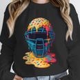 Baseball Catcher Mask Ice Cream Dripping Baseball Fan Boys Unisex Sweatshirt Baseball Catcher Mask Ice Cream Dripping Baseball Fan Boys Unisex Sweatshirt
