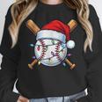 Baseball Christmas Lights Santa Christmas Baseball Player Unisex Sweatshirt Baseball Christmas Lights Santa Christmas Baseball Player Unisex Sweatshirt