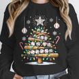Baseball Christmas Tree Lights Unisex Sweatshirt