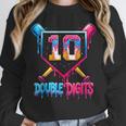 Baseball Drip 10th Birthday Boy Double Digits Ice Cream Drip Unisex Sweatshirt