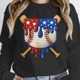 Baseball Drip American Flag Home Plate 4th Of July Patriotic Unisex Sweatshirt Baseball Drip American Flag Home Plate 4th Of July Patriotic Unisex Sweatshirt