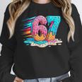 Baseball Drip Ice Cream 67 Graffiti Splash Melt Unisex Sweatshirt