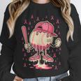 Baseball Drip Ice Cream Breast Cancer Awareness Boys & Girls Unisex Sweatshirt Baseball Drip Ice Cream Breast Cancer Awareness Boys & Girls Unisex Sweatshirt