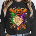 Baseball Drip Ice Cream Drip Halloween Baseball Lovers Unisex Sweatshirt