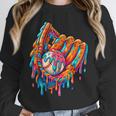 Baseball Drip Ice Cream Sprinkles Baseball Glove For Boys Unisex Sweatshirt