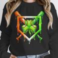 Baseball Drip Ice Cream St Patricks Day Shamrock Unisex Sweatshirt