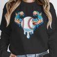 Baseball Drip Ice Cream Strong Character Unisex Sweatshirt