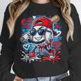 Baseball Drip Icecream Heart Valentine Day Boys Kids Red Unisex Sweatshirt Baseball Drip Icecream Heart Valentine Day Boys Kids Red Unisex Sweatshirt
