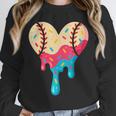 Baseball Drip Melting Ice Cream Baseball Heart Boys Girls Unisex Sweatshirt Baseball Drip Melting Ice Cream Baseball Heart Boys Girls Unisex Sweatshirt