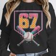 Baseball Drip Number 67 Fun Six Seven 6 7 Meme Unisex Sweatshirt