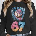 Baseball Drip Number 67 Player 67th Birthday Ice Cream 67 Unisex Sweatshirt Baseball Drip Number 67 Player 67th Birthday Ice Cream 67 Unisex Sweatshirt