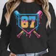 Baseball Drip Number 67 Player Or 67Th Birthday Unisex Sweatshirt