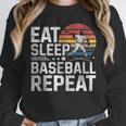 Baseball Fan Vintage Retro Eat Sleep Baseball Repeat Unisex Sweatshirt Baseball Fan Vintage Retro Eat Sleep Baseball Repeat Unisex Sweatshirt