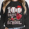 Baseball Happy 100 Days Of School Boy Girl Kid Teacher Unisex Sweatshirt