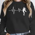 Baseball Heartbeat Pitcher Position Simple Line Art Unisex Sweatshirt Baseball Heartbeat Pitcher Position Simple Line Art Unisex Sweatshirt
