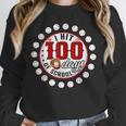 Baseball I Hit 100 Days Of School Baseball Player Kids Boys Unisex Sweatshirt