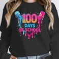 Baseball Ice Cream Drip 100 Days Of School Boys Girls 100th Unisex Sweatshirt
