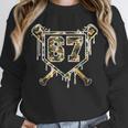 Baseball Ice Cream Drip 67 Camo Six Seven Meme Unisex Sweatshirt