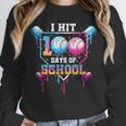 Baseball Ice Cream Drip I Hit 100 Days Of School Boys Kids Unisex Sweatshirt Baseball Ice Cream Drip I Hit 100 Days Of School Boys Kids Unisex Sweatshirt