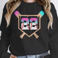 Baseball Ice Cream Drip Number 22 Player 22nd Birthday Unisex Sweatshirt Baseball Ice Cream Drip Number 22 Player 22nd Birthday Unisex Sweatshirt