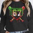 Baseball Ice Cream Drip Number 67 Player 6 7 Christmas Pjs Unisex Sweatshirt Baseball Ice Cream Drip Number 67 Player 6 7 Christmas Pjs Unisex Sweatshirt