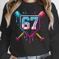 Baseball Ice Cream Drip Number 67 Player 67th Birthday 67 Unisex Sweatshirt Baseball Ice Cream Drip Number 67 Player 67th Birthday 67 Unisex Sweatshirt