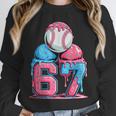 Baseball Ice Cream Drip Six Seven Gen Alpha Meme 67 Unisex Sweatshirt