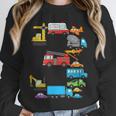 Baseball Ice Cream Drip Vehicles Youth Baseball Drip Unisex Sweatshirt
