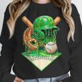 Baseball Life Style Ice Cream Drip Green Unisex Sweatshirt