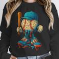 Baseball Lifestyle Youth Baseball Drip Icecream Unisex Sweatshirt