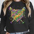Baseball Mardi Gras Home Plate Ice Cream Drip Carnival Mask Unisex Sweatshirt Baseball Mardi Gras Home Plate Ice Cream Drip Carnival Mask Unisex Sweatshirt