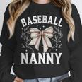 Baseball Nanny Baseball Coquette Bow Unisex Sweatshirt