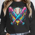 Baseball Player Ice Cream Drip Unisex Sweatshirt