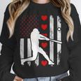 Baseball Silhouette Heart USA Flag Hearts American Boys Kids Unisex Sweatshirt Baseball Silhouette Heart USA Flag Hearts American Boys Kids Unisex Sweatshirt