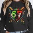 Baseball Six Seven 67 Meme Ice Cream Drip Xmas Women Men Unisex Sweatshirt