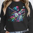 Baseball Skeleton Ice Cream Drip Baseball Boys Youth Unisex Sweatshirt