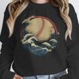 Baseball Waves Ocean Sports Baseball Fans Unisex Sweatshirt