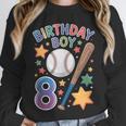 Birthday Boy 8th Birthday Baseball Unisex Sweatshirt