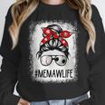 Bleached Memaw Life Soccer Messy Bun Baseball Game Day Unisex Sweatshirt Bleached Memaw Life Soccer Messy Bun Baseball Game Day Unisex Sweatshirt