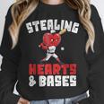 Boys Baseball Valentines Shirt Sterling Hearts Baseball Unisex Sweatshirt
