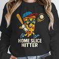 Boys Pizza Theme Baseball Home Hitter Unisex Sweatshirt Boys Pizza Theme Baseball Home Hitter Unisex Sweatshirt
