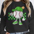 Boys St Patricks Day Baseball Player Pitcher Coach Kids Unisex Sweatshirt