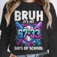 Bruh It's My 67 33 Days Of School Baseball 100 Days Smarter Unisex Sweatshirt Bruh It's My 67 33 Days Of School Baseball 100 Days Smarter Unisex Sweatshirt