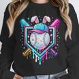 Bunny Baseball Hat With Ice Cream Easter Day Boys Kids Girls Unisex Sweatshirt